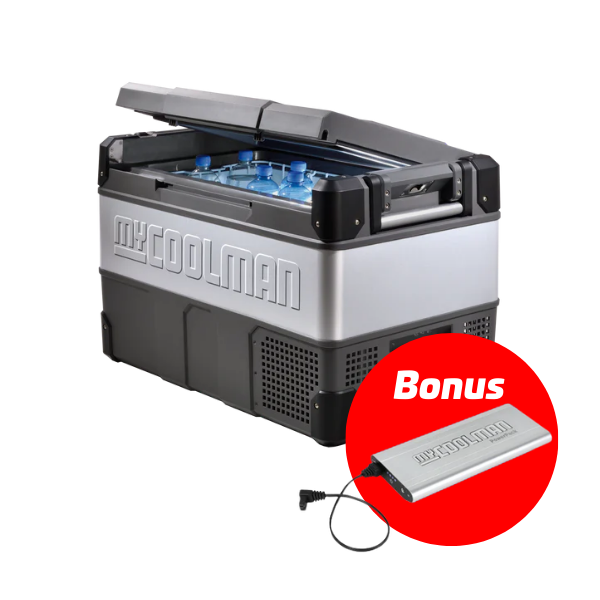 myCOOLMAN Single Zone 60L Fridge/Freezer And Bonus PowerPack