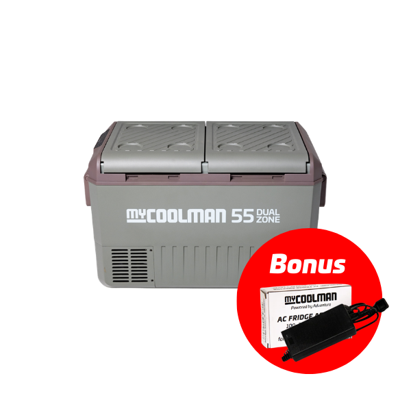 myCOOLMAN 55 Recreational Series Dual Zone & Bonus AC to DC Adaptor