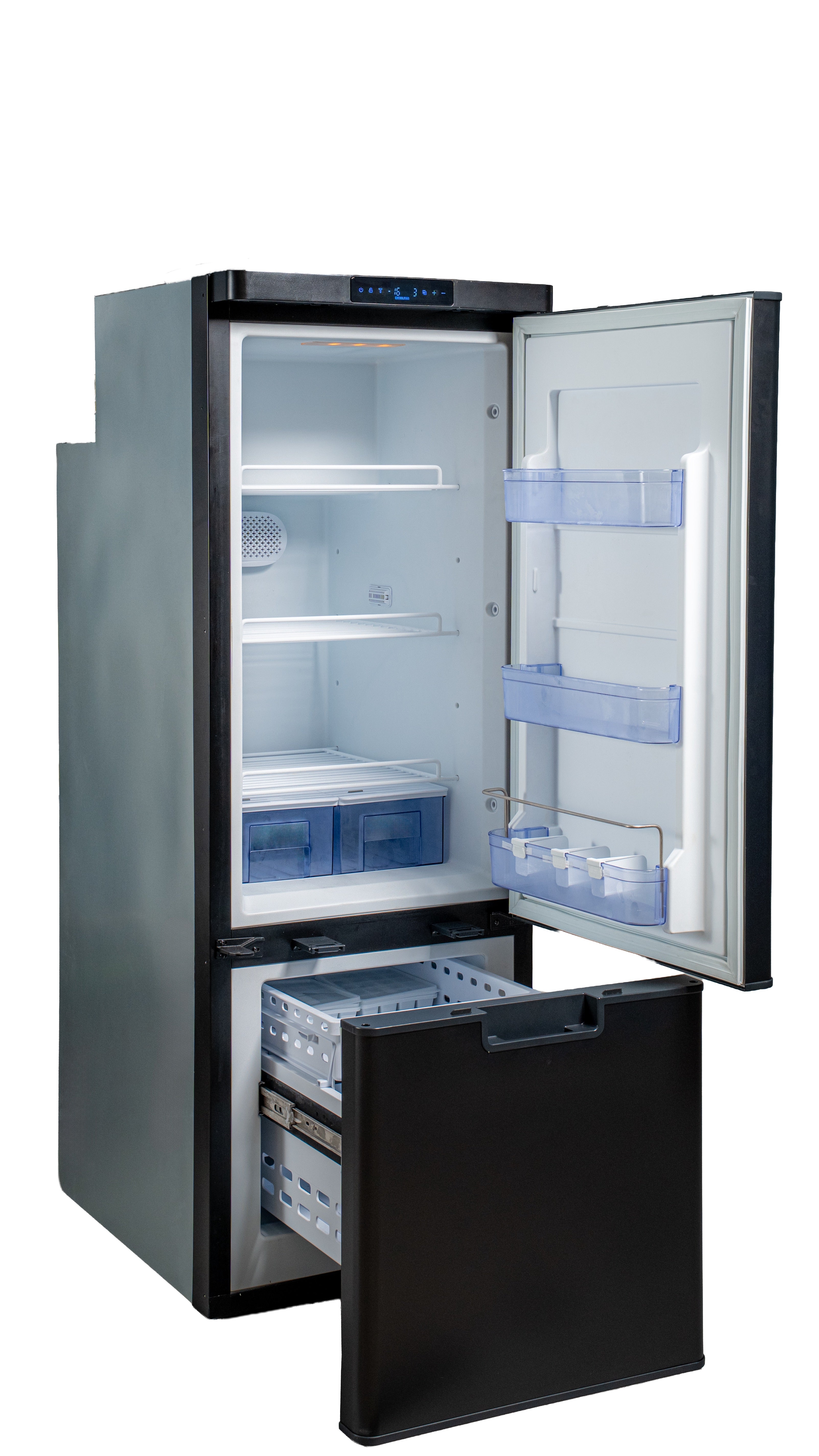 NEW myCOOLMAN Upright 205L Fridge/Freezer