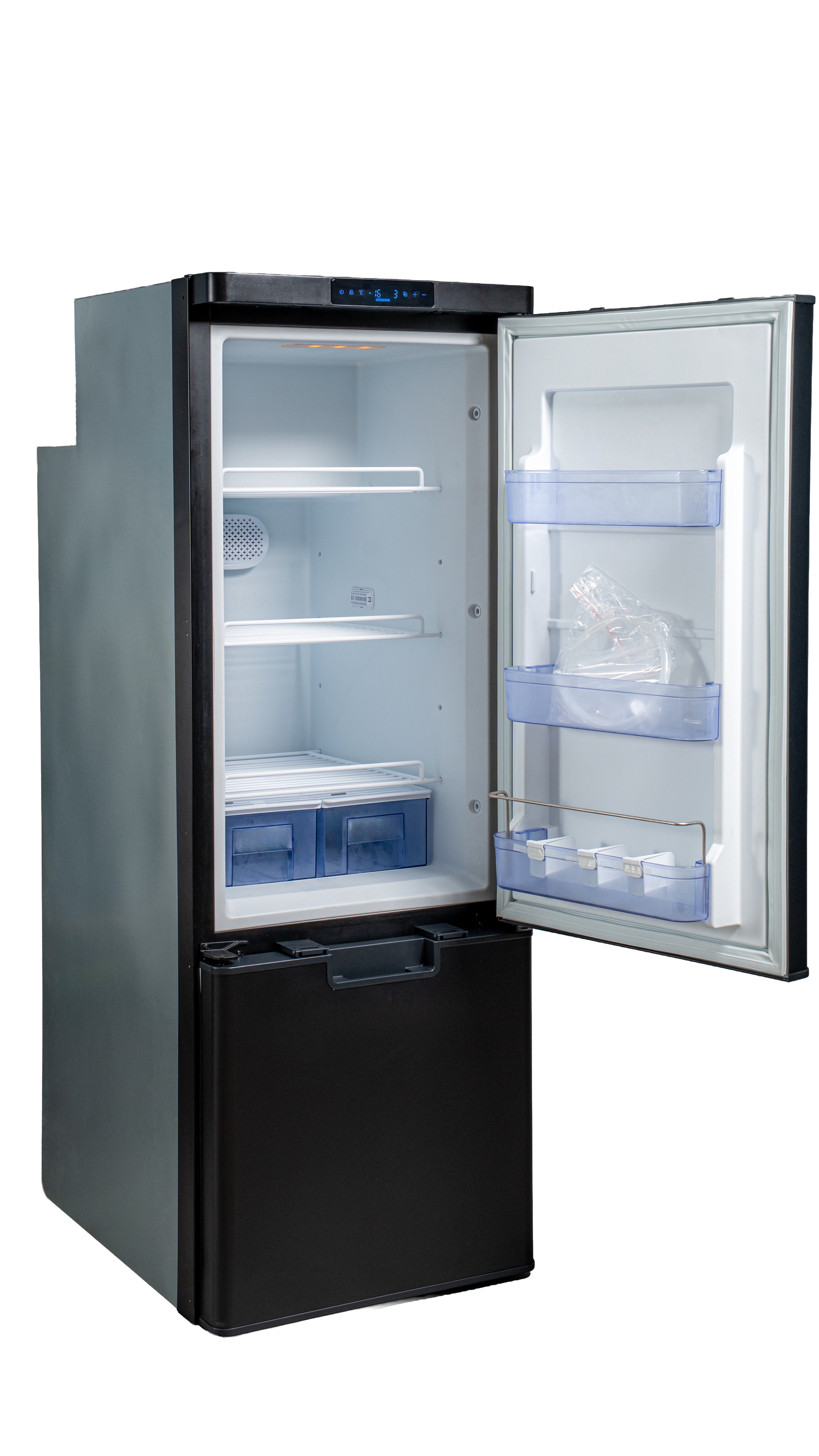 NEW myCOOLMAN Upright 205L Fridge/Freezer
