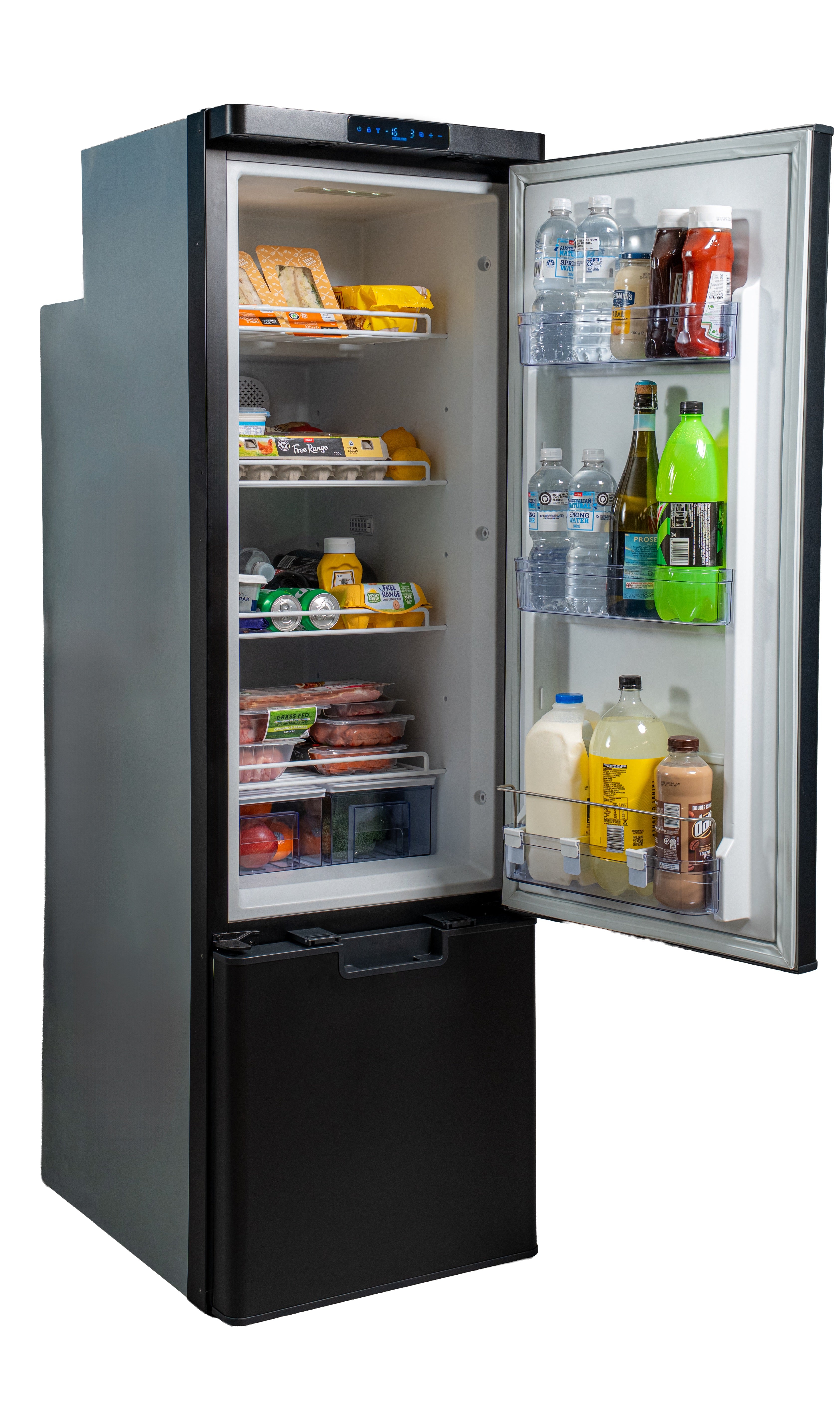 NEW myCOOLMAN Upright 250L Fridge/Freezer