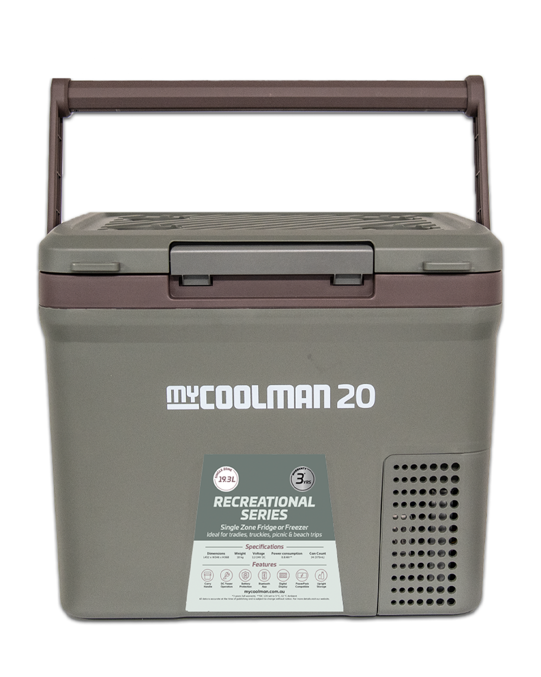 myCOOLMAN 20 Recreational Series & Bonus AC to DC Adaptor