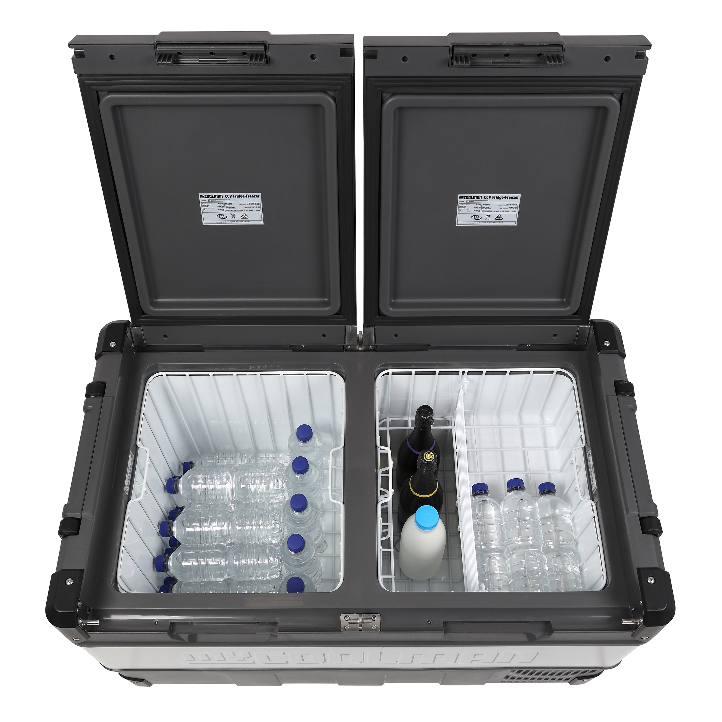 96L: The Ultimate - Dual Zone + BONUS 36L Ice Box myCOOLMAN | Portable Fridges & Freezers