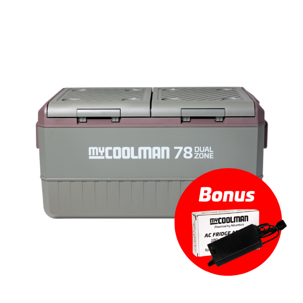 myCOOLMAN 78 Recreational Series Dual Zone & Bonus AC to DC Adaptor