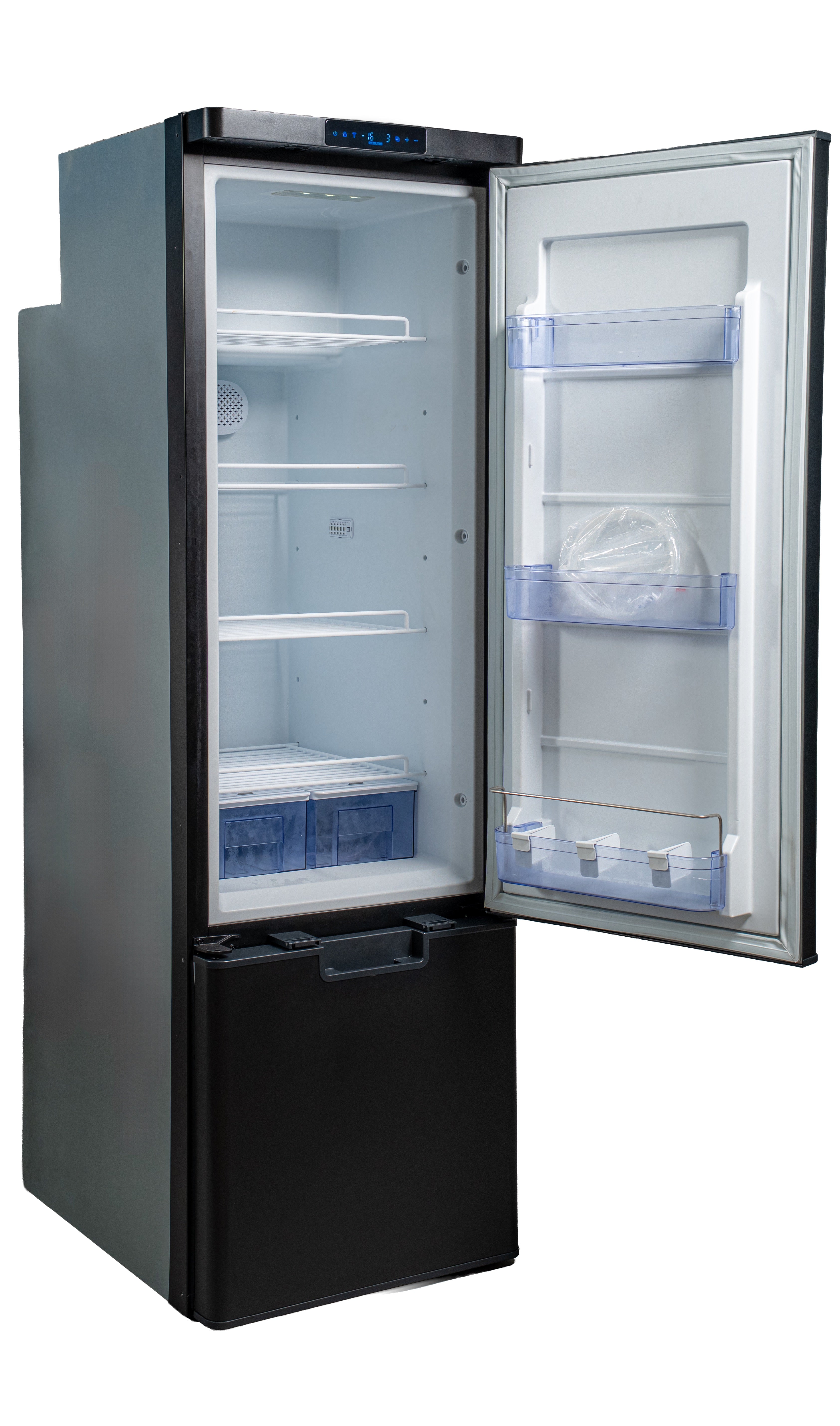 NEW myCOOLMAN Upright 250L Fridge/Freezer