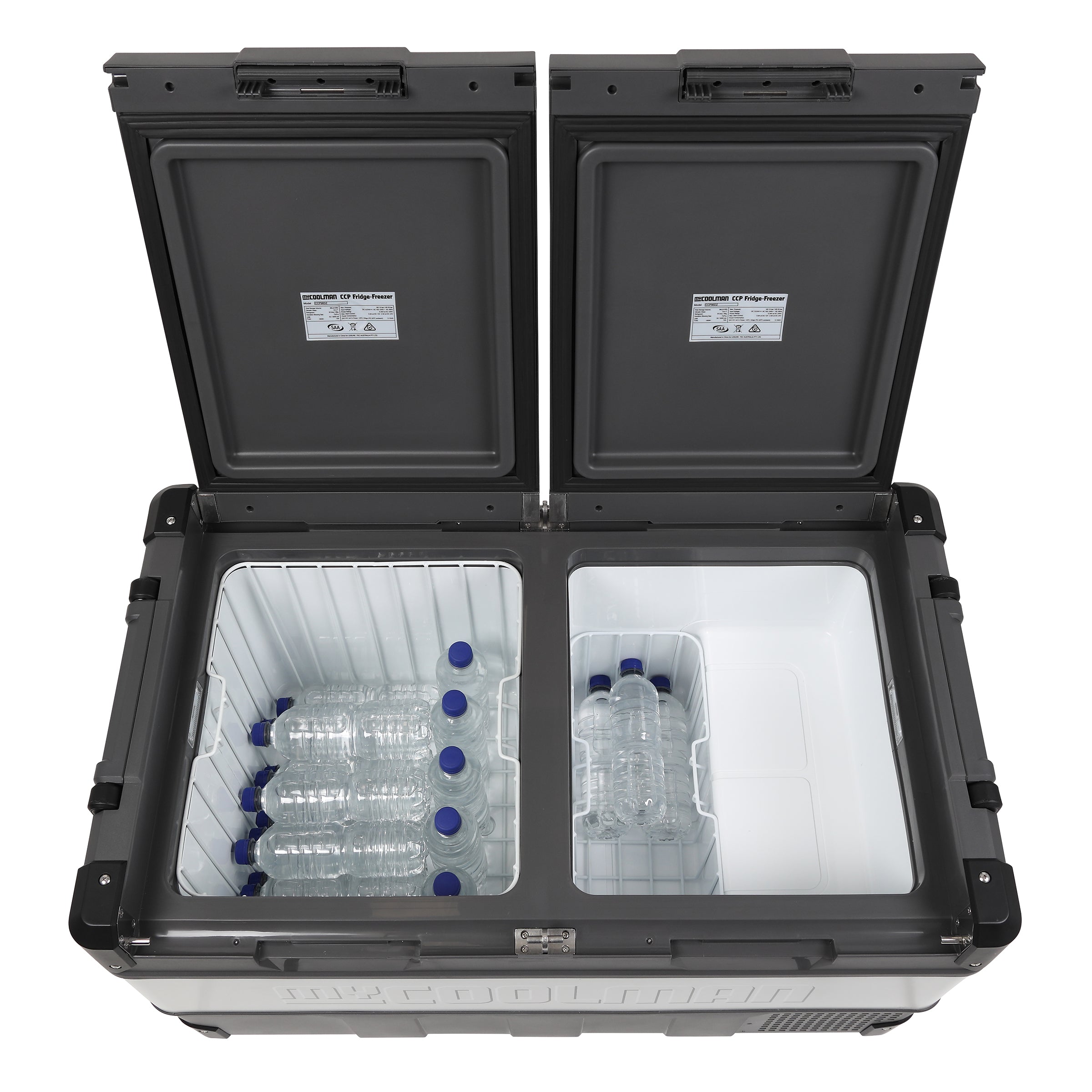 96L: The Ultimate - Dual Zone + BONUS 36L Ice Box myCOOLMAN | Portable Fridges & Freezers