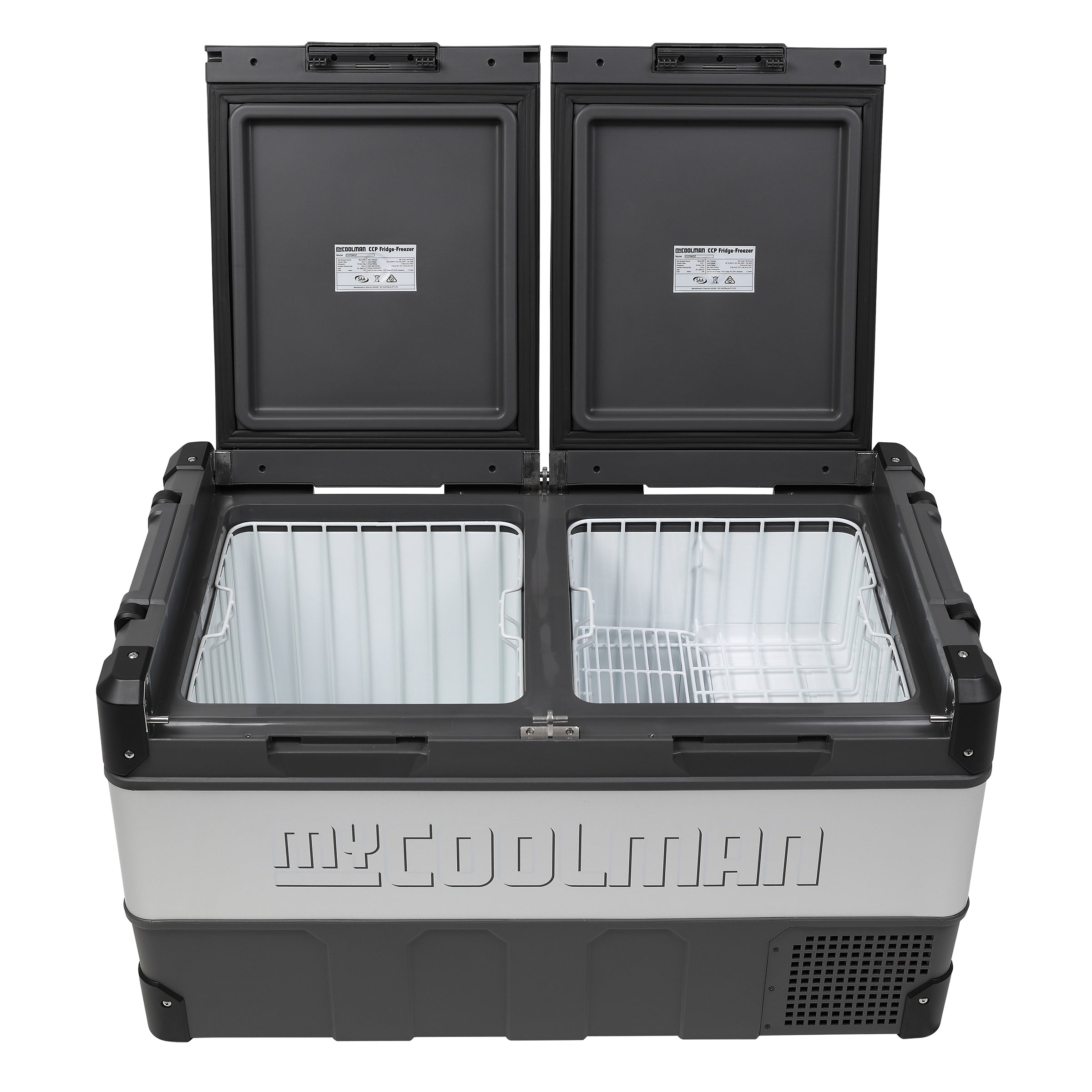 96L: The Ultimate - Dual Zone + BONUS 36L Ice Box myCOOLMAN | Portable Fridges & Freezers